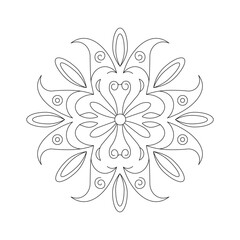 Flower line art, Floral Illustration, Embroidery Design