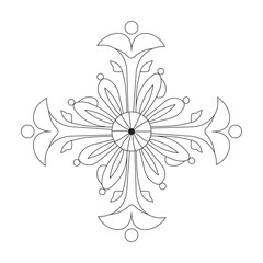 Flower line art, Floral Illustration, Embroidery Design