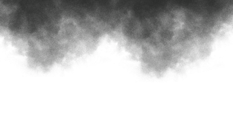 Dark smoke texture rising in a cloudy atmospheric border. Realistic fog and haze effect for horror scenes and dramatic photo overlays. A smoky abstract design for backgrounds and visual editing 