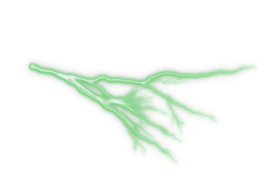 Soft green electric line effect for futuristic borders, energy designs, and abstract layouts. Glowing streak texture for digital art and sci-fi themes. A bright neon lightning graphic for modern 