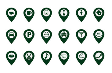 地図のアイコンセット