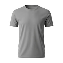 Naklejka premium Elegant gray t-shirt on transparent backdrop for versatile graphic design applications