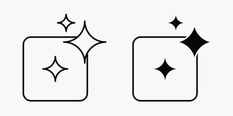 Generative design icon in outline and solid style on gray background. Modern vector symbol representing computational creativity, digital innovation, and algorithm-based design systems.