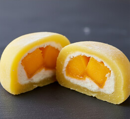 illustration - Yellow mochi