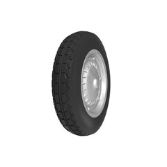 
3d render of a motorcycle tire with transparent background