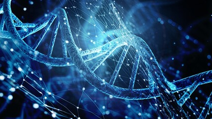 DNA  Helix spiral abstract molecule structure