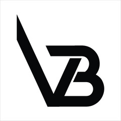   VB letter background vector design, VB logo design.