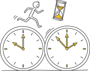 Strichm&auml;nnchen- Zeitdruck 