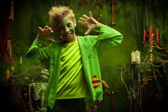 Playful green monster