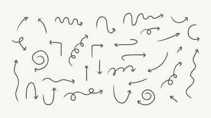 Hand-drawn Doodle Arrows Collection for Direction
