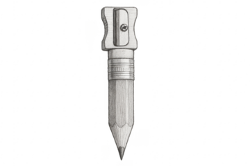 Pencil with sharpener creating a new idea drawing