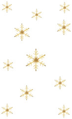 Gold Snowflakes