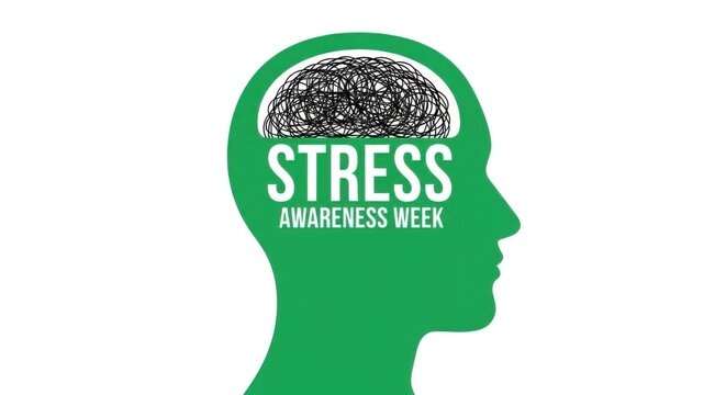 Stress Awareness Week: Tangled Mind Symbol for Mental Health Campaign