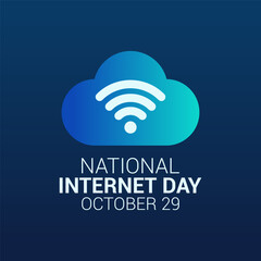Vector graphic of National Internet Day for National Internet Day celebration.