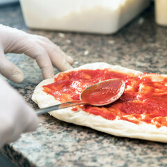 Pizza preparation
