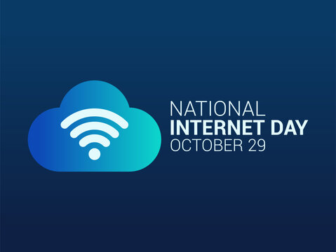 Vector graphic of National Internet Day for National Internet Day celebration. - Powered by Adobe
