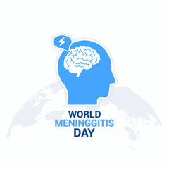Vector graphic of World Meningitis Day for World Meningitis Day celebration.