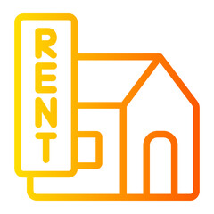 House gradient icon