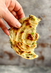 Chinese  onion pancakes