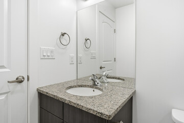 Bathroom with a sink and mirror