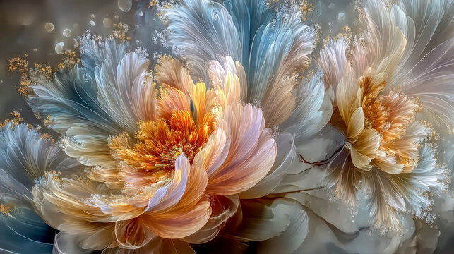 Flowers fractal art