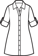 Longan Fruit Bunch Outline Vector Illustration