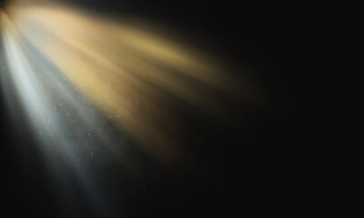 Sunray flares light overlay background