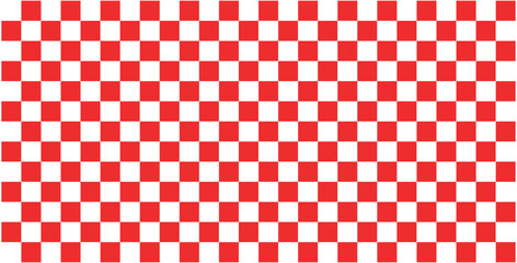 Classic red and white gingham checkered pattern background texture seamless repeating geometric design