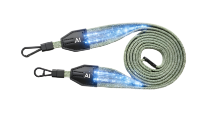 Stylish camera strap with a unique design featuring light effects and durable construction perfect for photographers seeking both function and flair