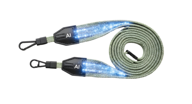 Stylish camera strap with a unique design featuring light effects and durable construction perfect for photographers seeking both function and flair