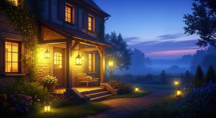 christmas tree at night