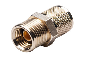 F type connector  isolated on white background