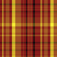 Seamless Brown Plaid Fabric Pattern Classic Background