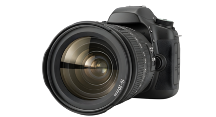 Professional dslr camera with a wide angle lens showcasing photography equipment for capturing high quality images and videos