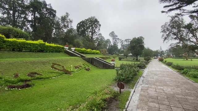 Garden Route in Nuwara Eliya, Sri Lanka, walking parth