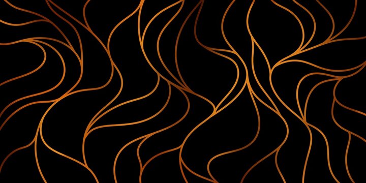 Copper gold pattern on dark background, elegant abstract lines, luxury minimal design

