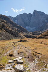 Vignemale from the Gaube Valley. Pyrenees National Park