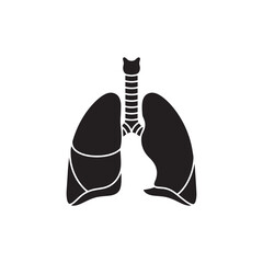 Lungs Silhouette Design