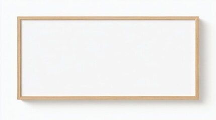 Blank Canvas for Ideas: A pristine whiteboard with a natural wood frame, a symbol of endless possibilities, waiting to be filled with innovative ideas and creative solutions. 