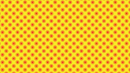 Uniform Pattern of Red and Yellow Gradient Dots seamless