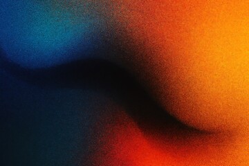 Abstract textured background with vibrant blue orange and red gradients