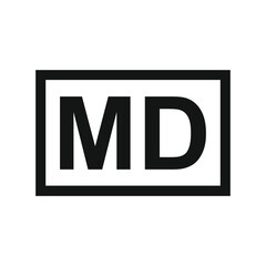 Fototapeta premium MD icon
