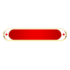 red banner bar sparkle on side and luxury