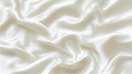 Silk fabric satin texture white fabric smooth cloth draped textile soft material luxury textile
