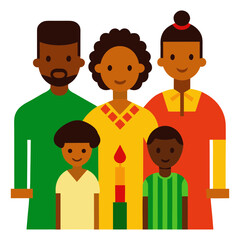 traditional kwanzaa home decoration celebration holiday family culture art decor festive ceremony candle unity wreath table festival