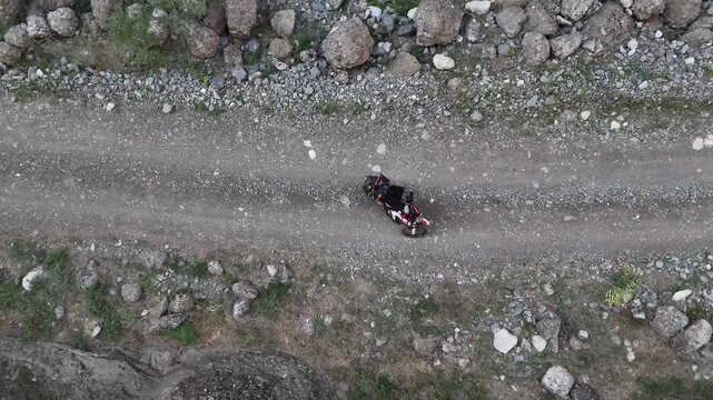 Motorcycle ride in the valley