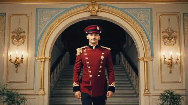 Usher in a movie theater.