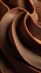 close-up of smooth mocha mousse texture, soft diffused light, velvety and creamy surface
