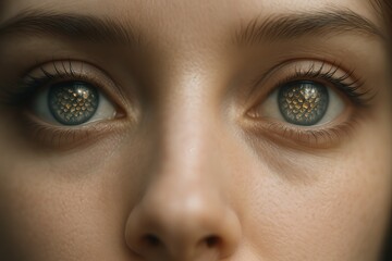 Naklejka premium close up portrait of a young woman