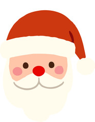 Cute Santa Claus Face